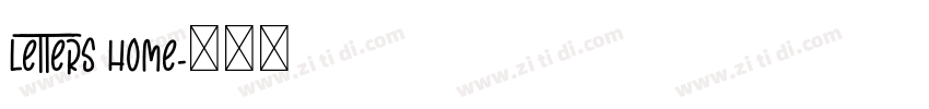 letters home字体转换